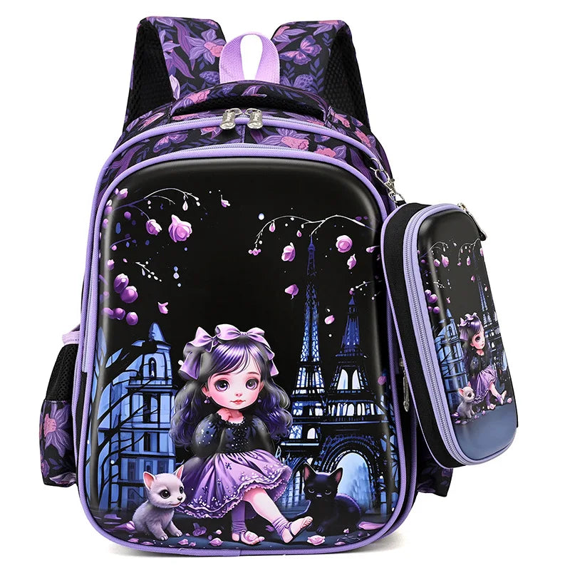 SOATIM Kids School Backpack — Waterproof Orthopedic Book Bag for Boys and Girls