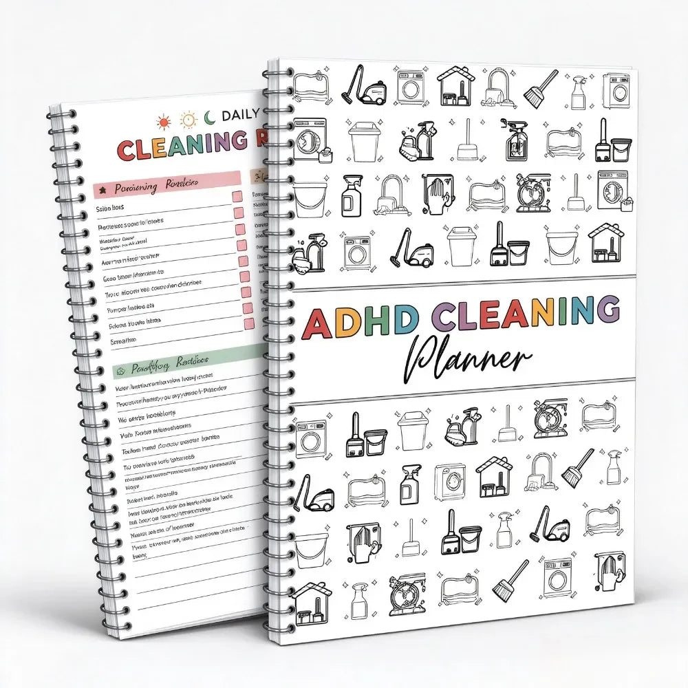 Cleaning Planner Kit — Weekly & Monthly Household Chore Organizer