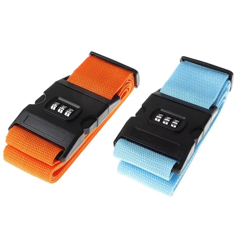 LXHYSJ Adjustable Luggage Strap — Secure Travel Packing Belt with Cipher Lock
