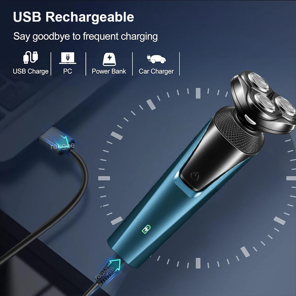 cooskr Electric Shaver for Men — 3-in-1 Multifunctional Grooming Kit