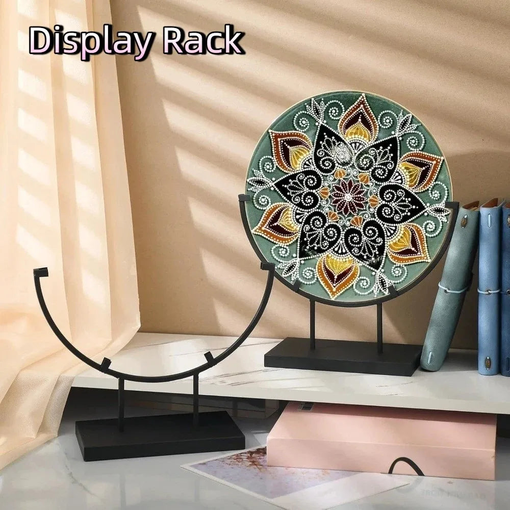 Iron Metal Easel Stand — Sturdy Display Rack for Art and Plates