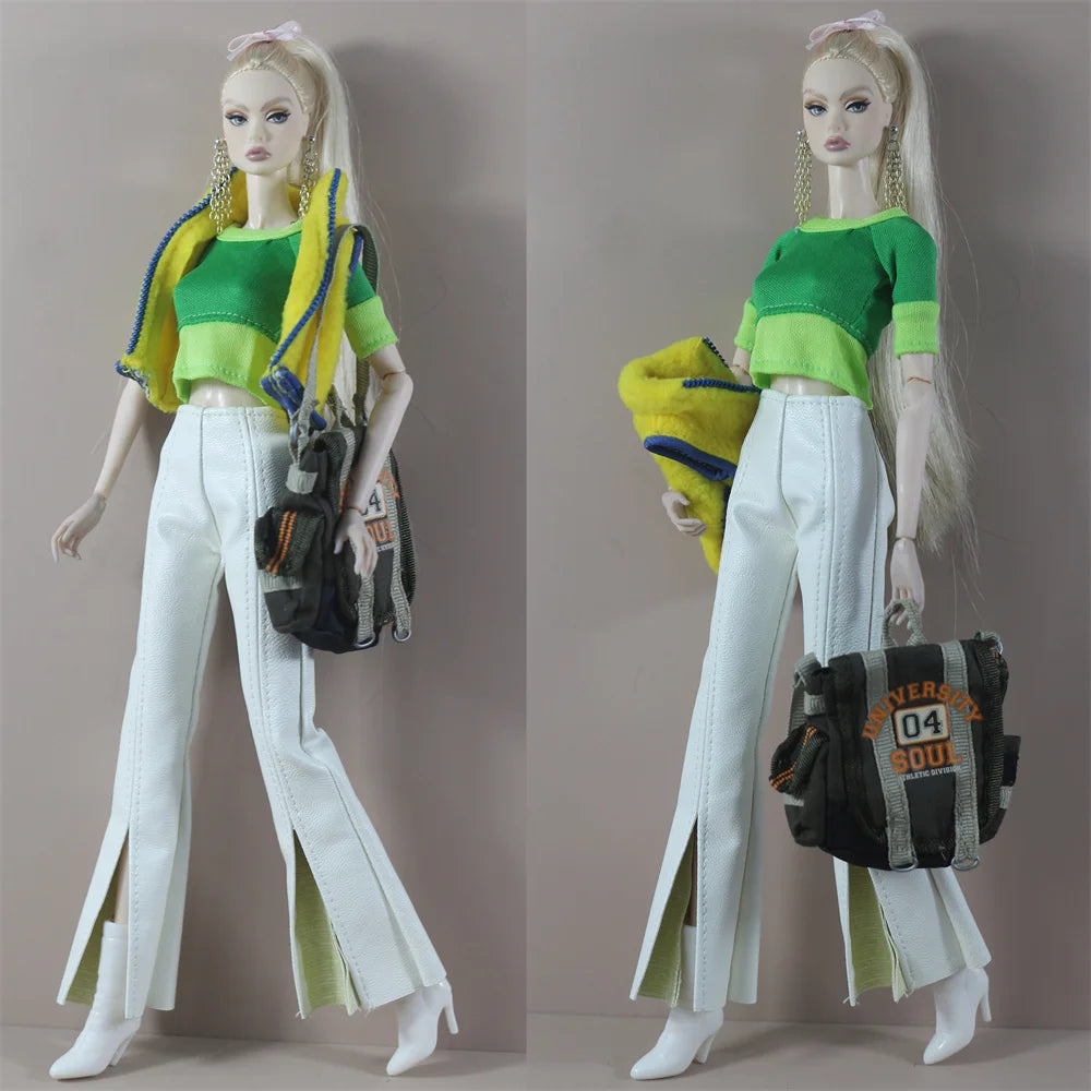 Handmade Doll Outfit Overcoat — Fashionable Accessory Set for 11.5 Inch Dolls