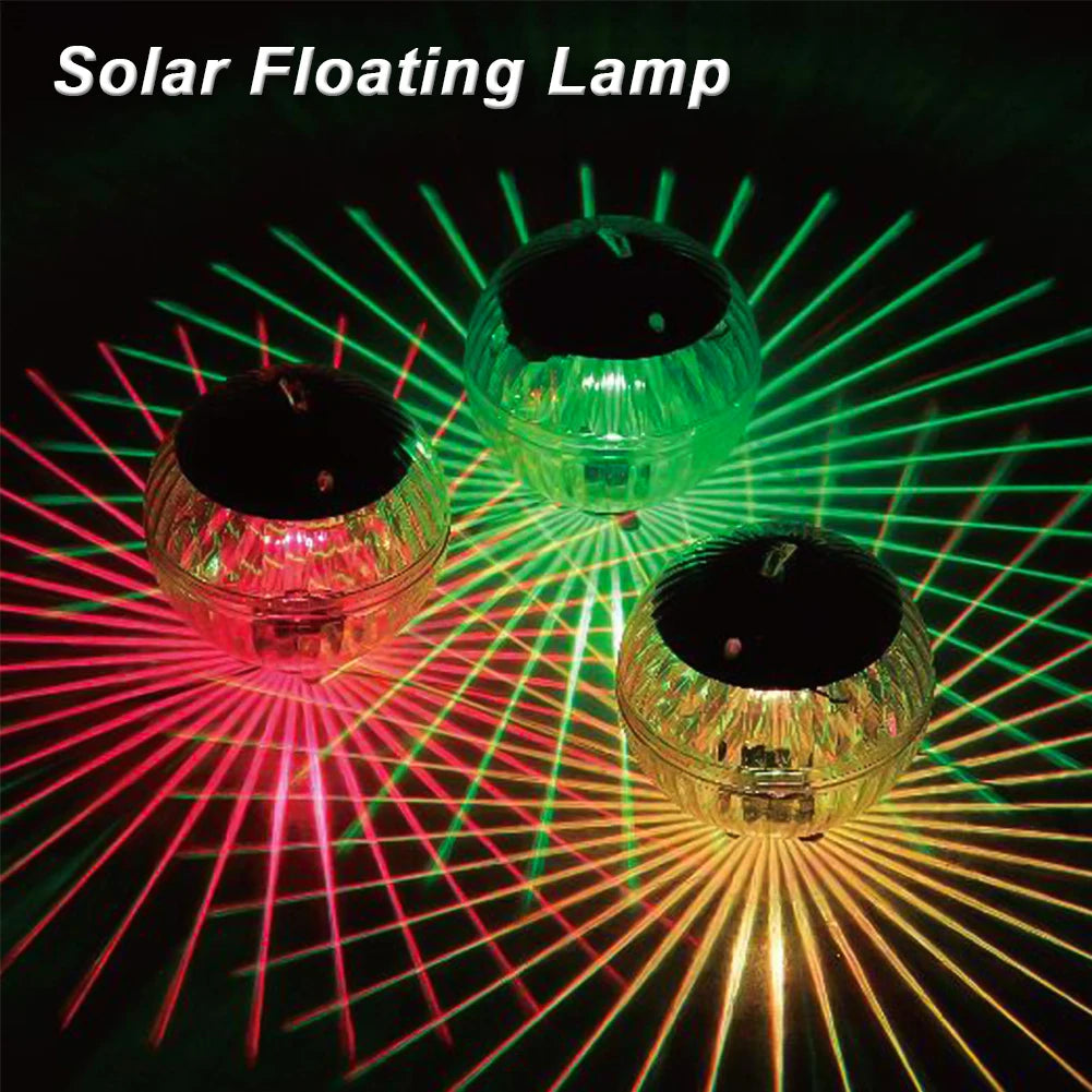 Solar Floating Pool Lights — Waterproof RGB Color Changing LED Lamps