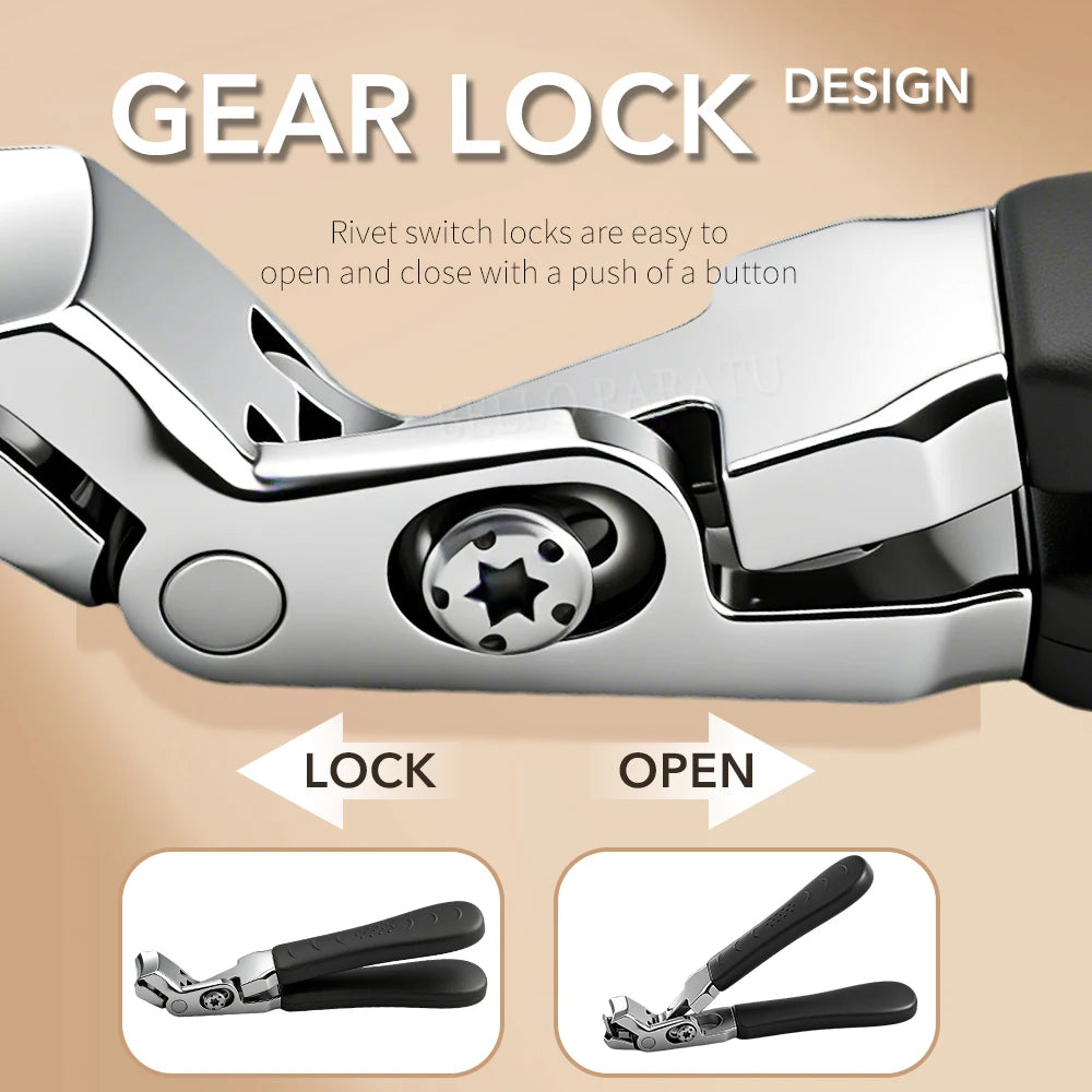 Andvictory Heavy Duty Nail Clipper — Angled Head with Built-In Catcher