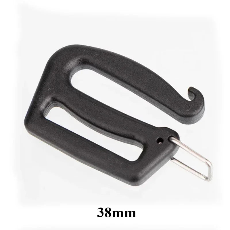 G Hook Webbing Buckles — Durable Plastic Adjuster for Bags and Belts