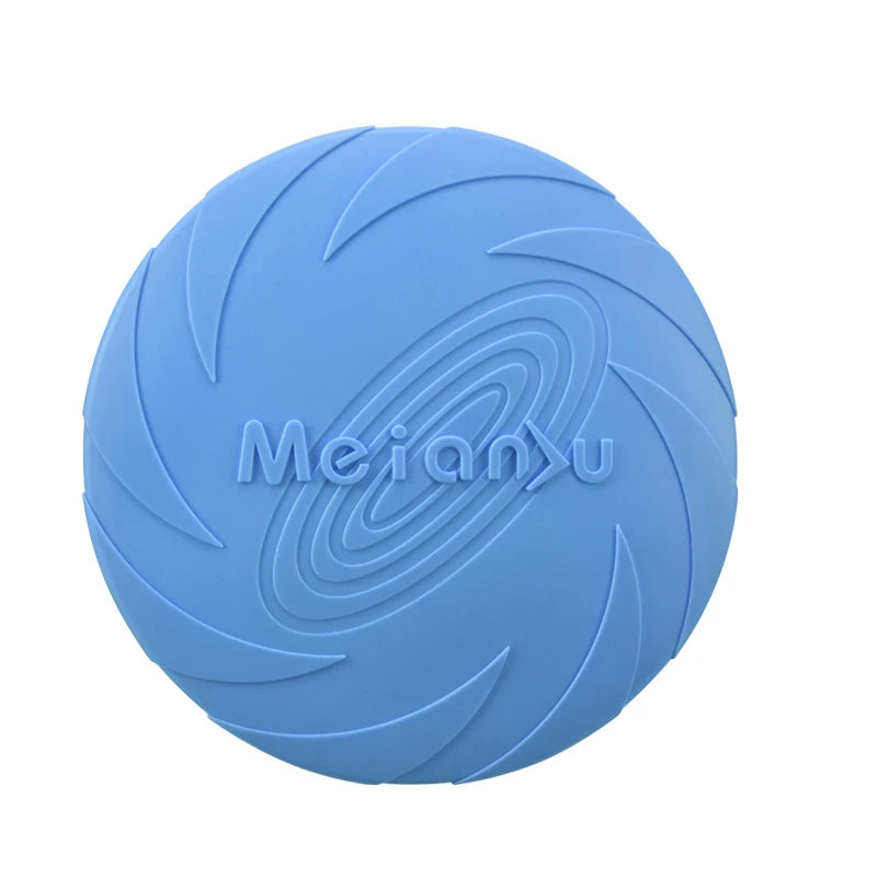 Silicone Dog Flying Disc — Durable Chew Toy for Outdoor Training