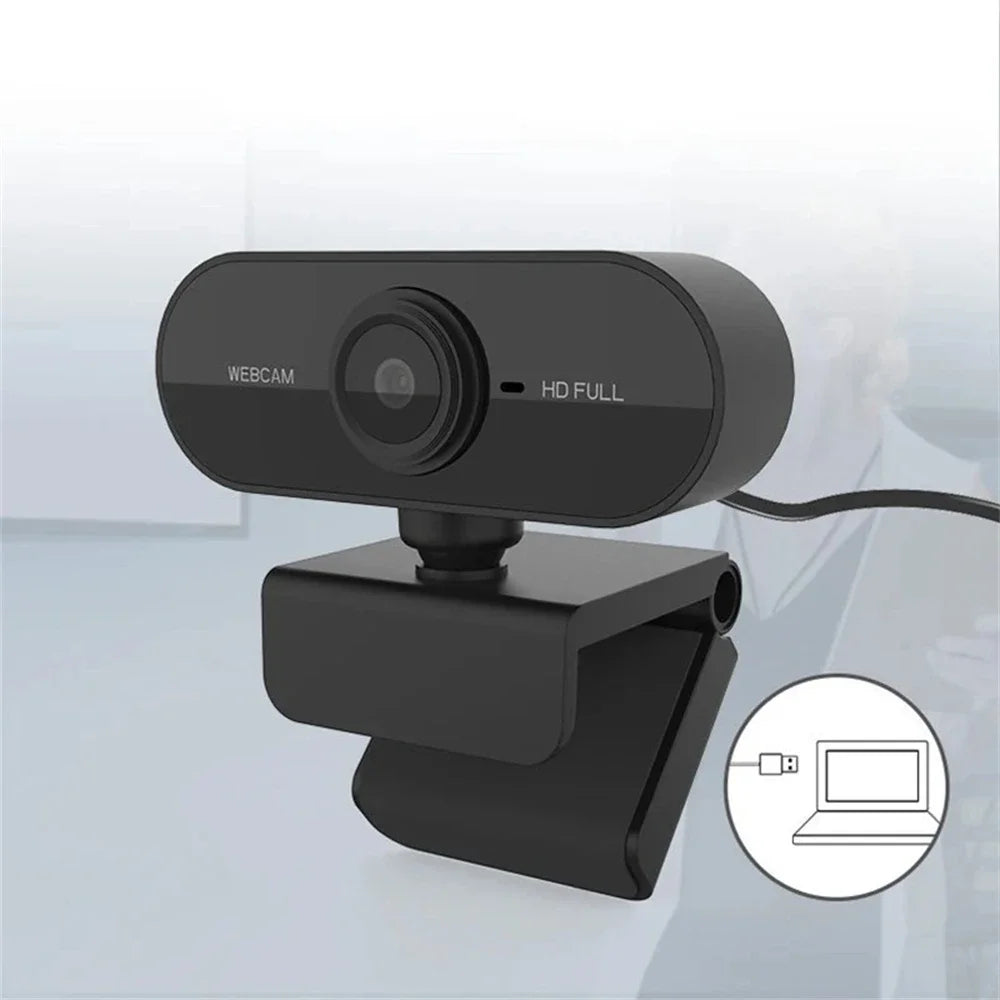 High Definition USB Webcam — Auto Focus Computer Camera with Microphone