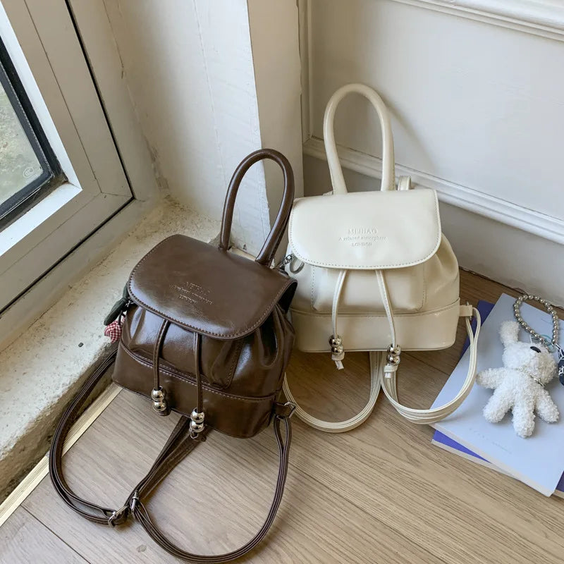 Trendy Mini Backpack — Fashionable Small Shoulder Bag for Women