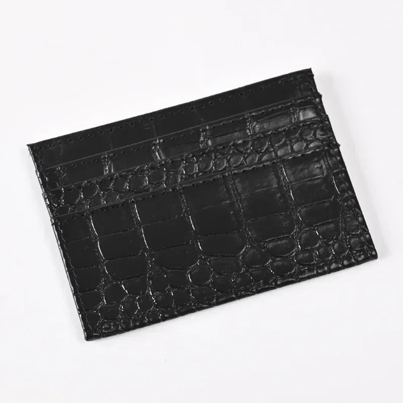 eTya Slim PU Leather Card Holder — Minimalist Wallet for Business and Students