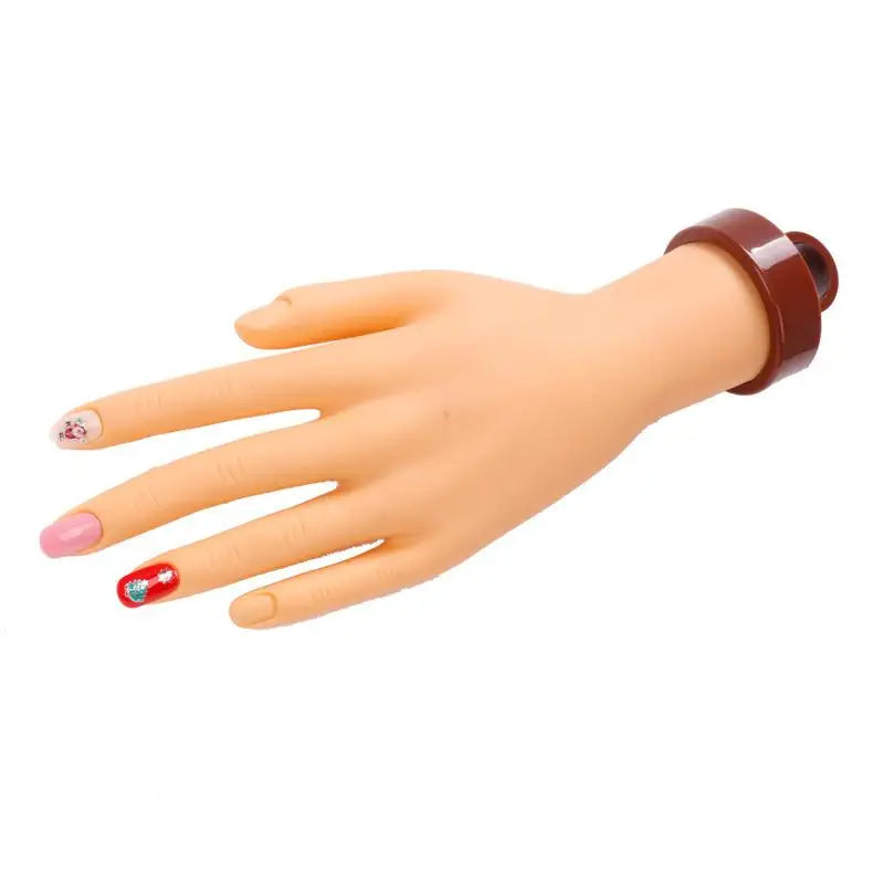 Nail Art Practice Hand — Flexible Manicure Training Model