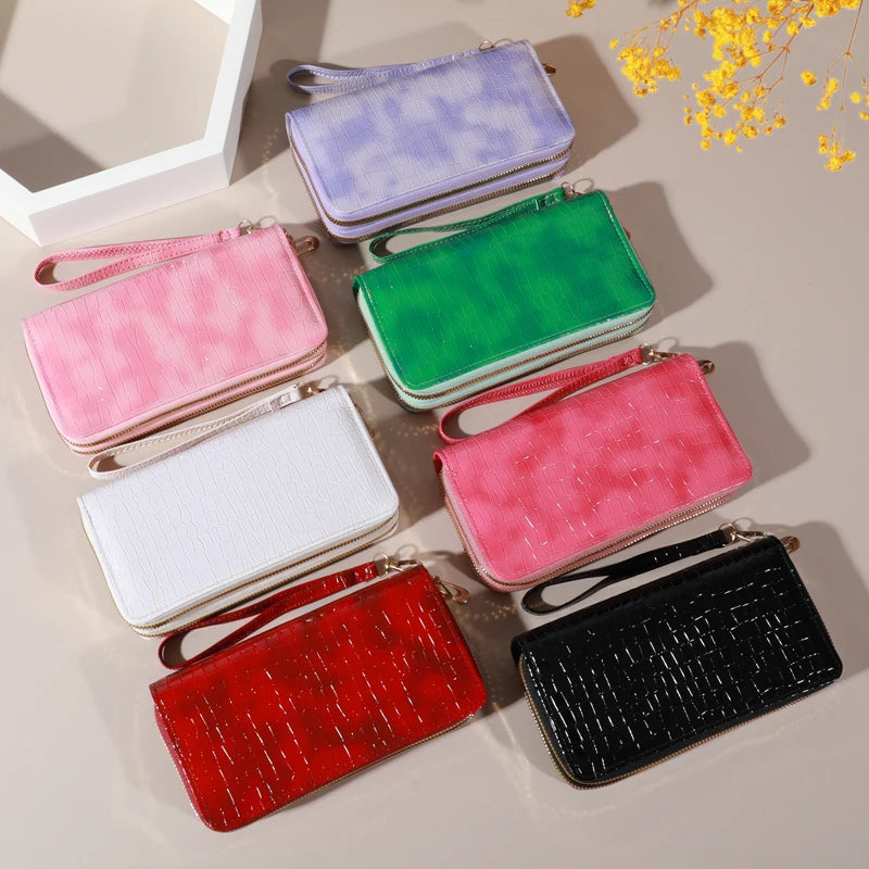 MADLEY Vintage Double Layer Clutch Wallet — Retro Organizer Wristlet