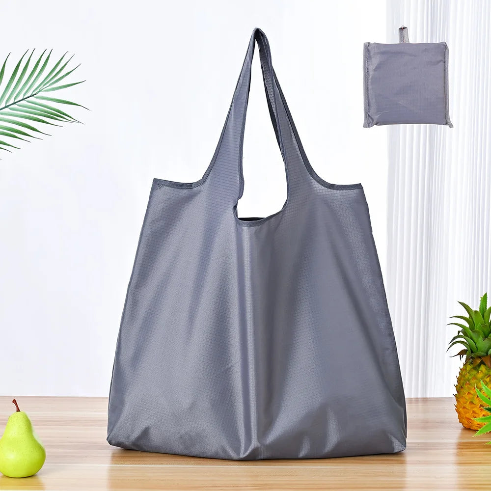 Foldable Reusable Shopping Bag — Large Capacity Eco-Friendly Tote