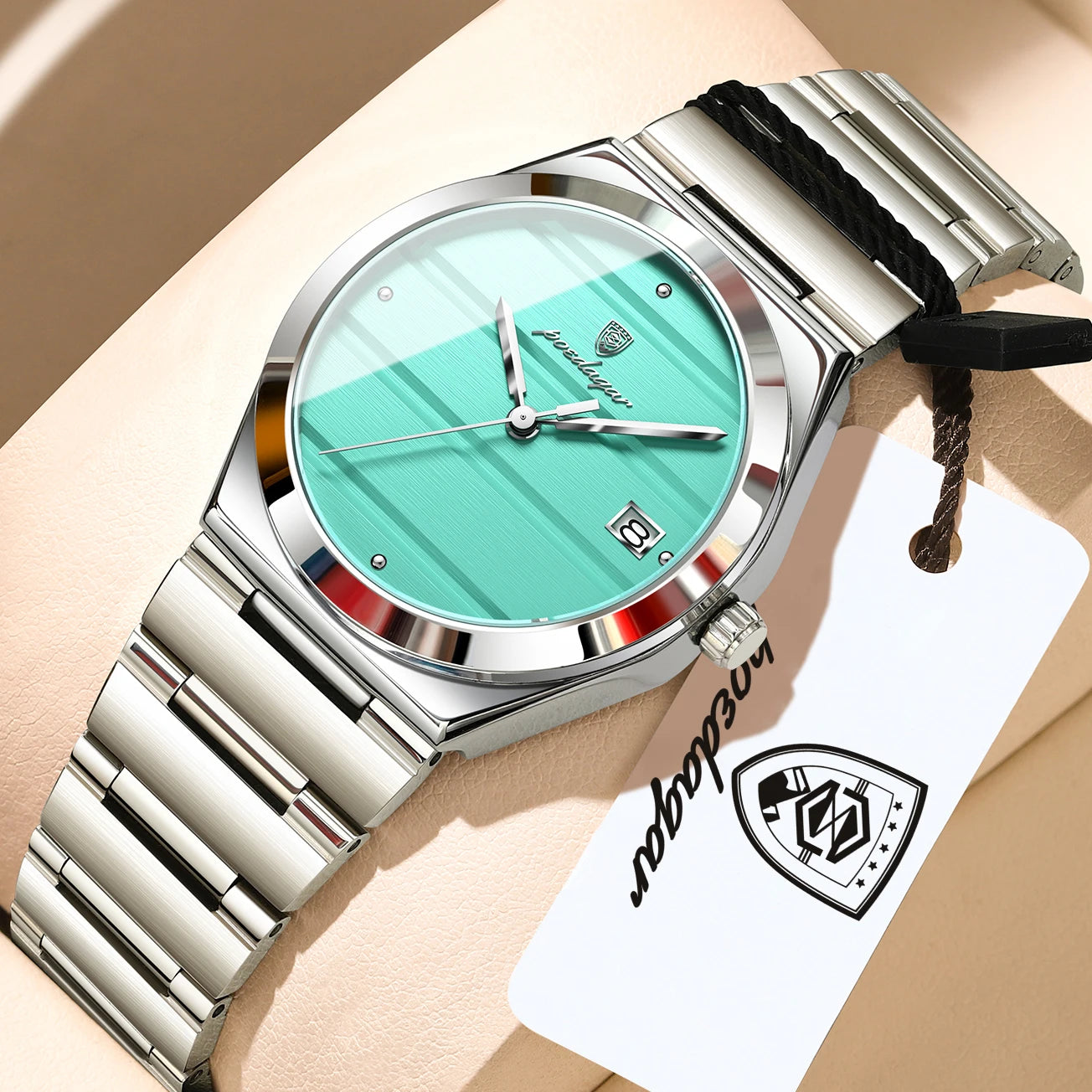 POEDAGAR Elegant Women's Quartz Watch — Stainless Steel Waterproof Wristwatch