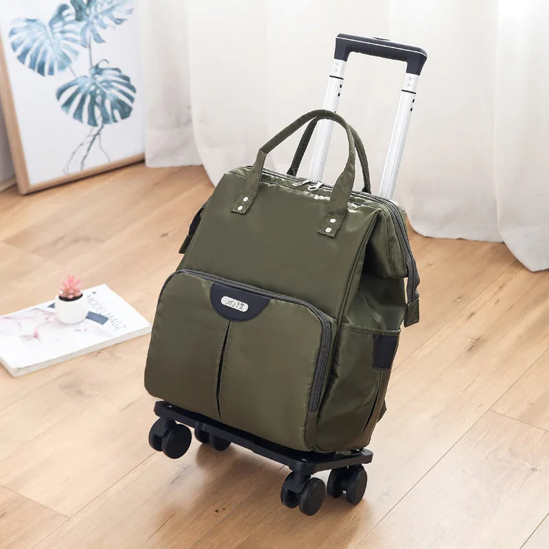 INFEYLAY Wheeled Travel Backpack — Large Capacity Rolling Suitcase