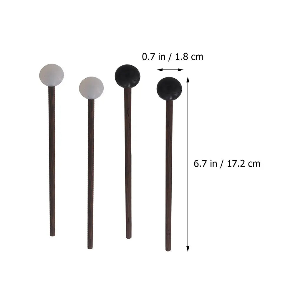 Tongue Drum Mallets — Professional Wooden Handle Percussion Sticks