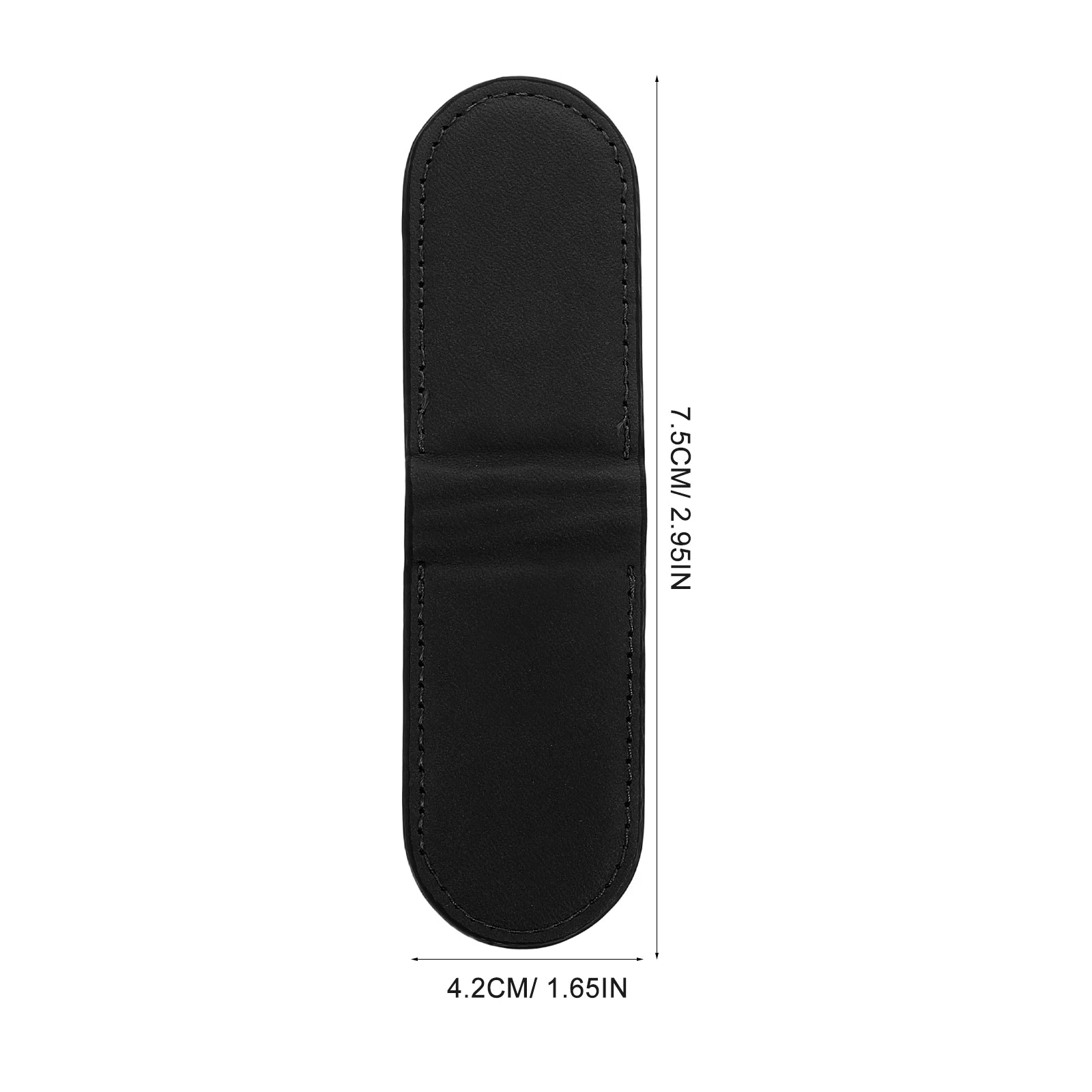 Magnetic PU Leather Money Clip — Slim Minimalist Card & Cash Holder