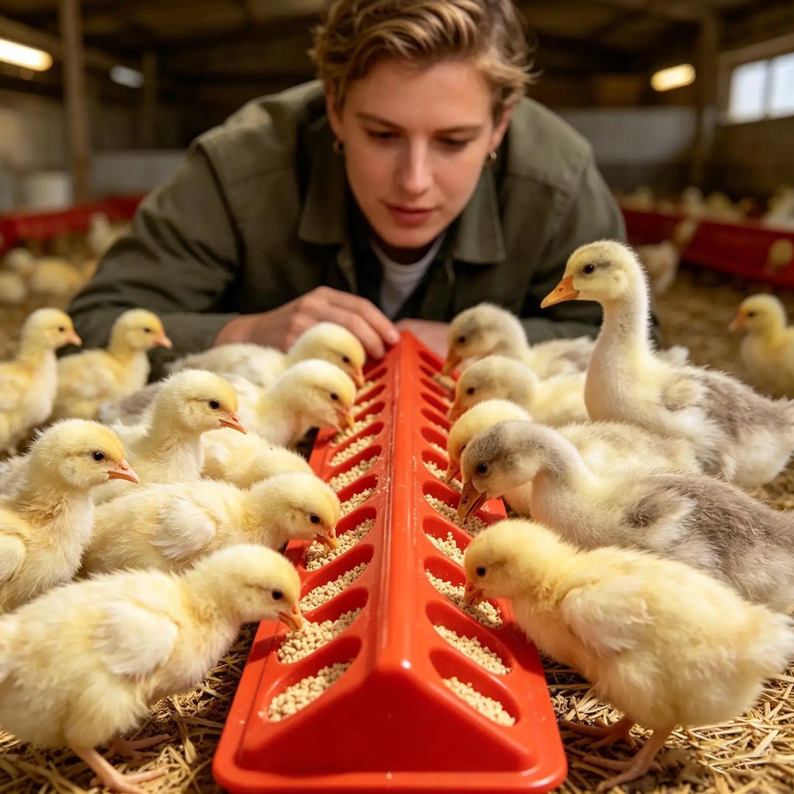 Multi-Bird Feeding Trough — Weather-Resistant Anti-Leak Poultry Station