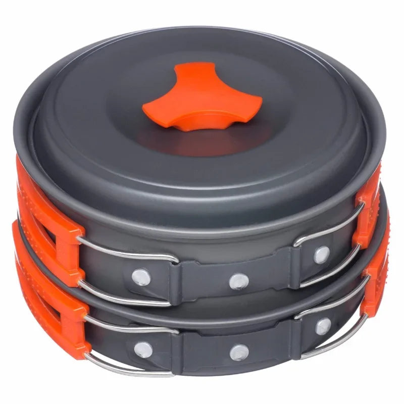 Camping Cookware Kit — Lightweight Nonstick Outdoor Cooking Set