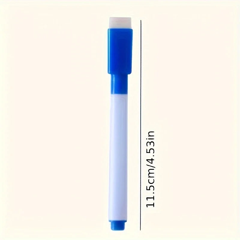 Dry Erase Whiteboard Markers — Dust-Free Quick Dry Writing Pens, 8 Colors