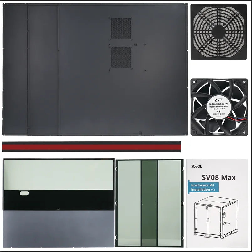 Sovol Metal and Tempered Glass Enclosure — Noise Reduction & Heat Control