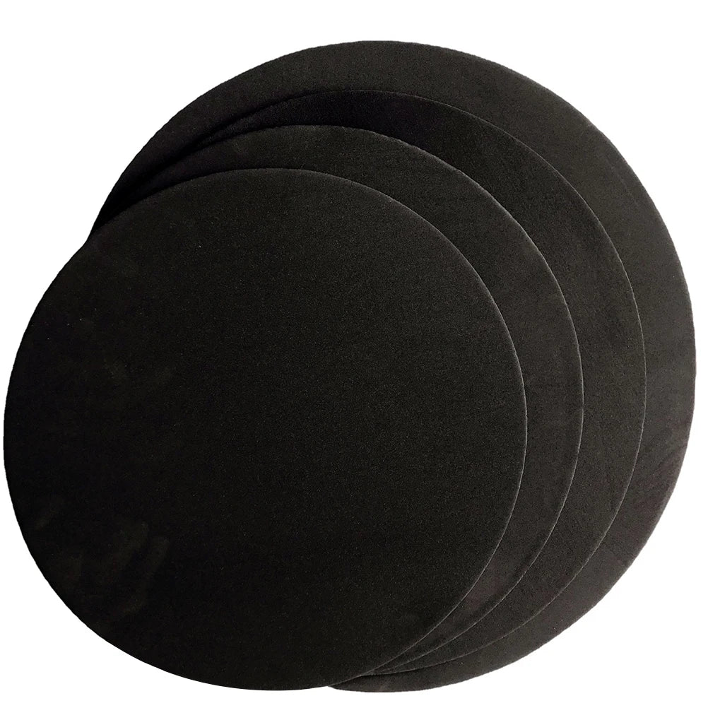 4-Piece Drum Practice Pad Set — Silent Percussion Mute Kit for Noise Reduction