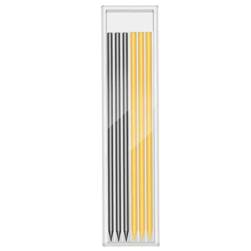Solid Carpenter Mechanical Pencil — Integrated Sharpener & Woodworking Tool