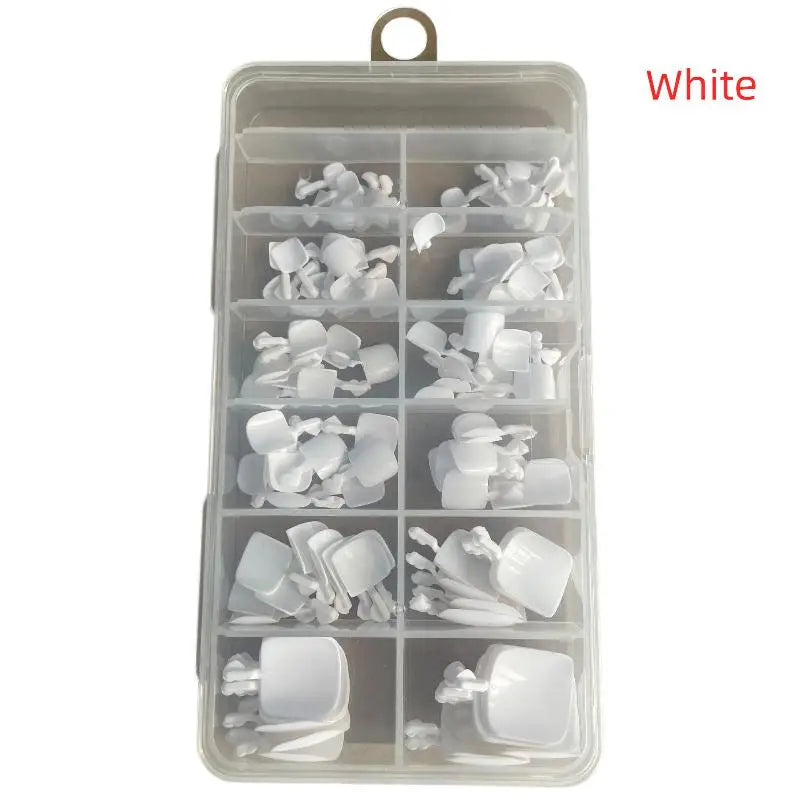 Cappuvini Press On Toenails — 120Pcs Clear Full Cover Gel Tips