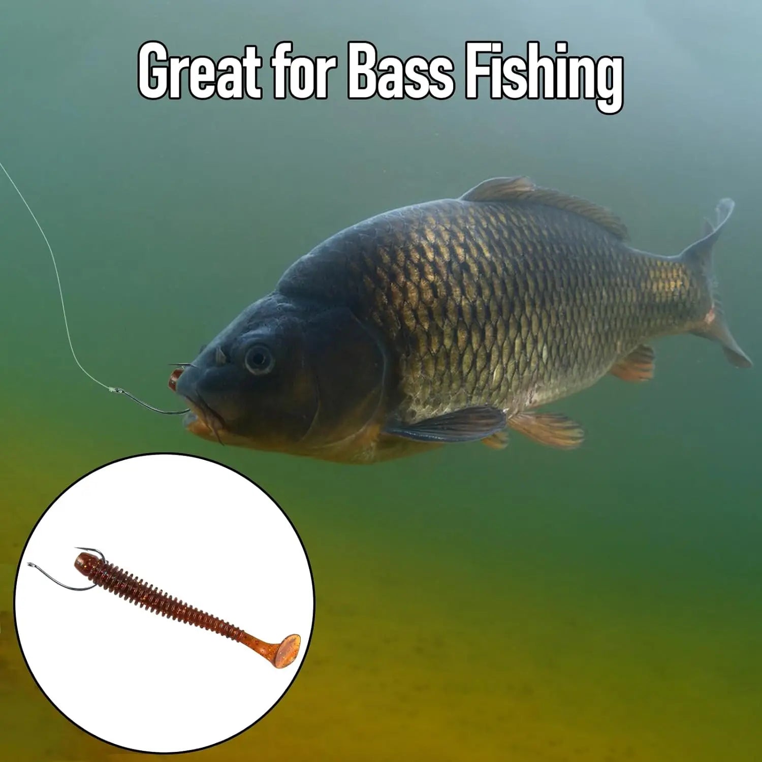 FishTrip High Carbon Steel Fishing Hooks — Versatile Drop Shot & Wacky Rig Set