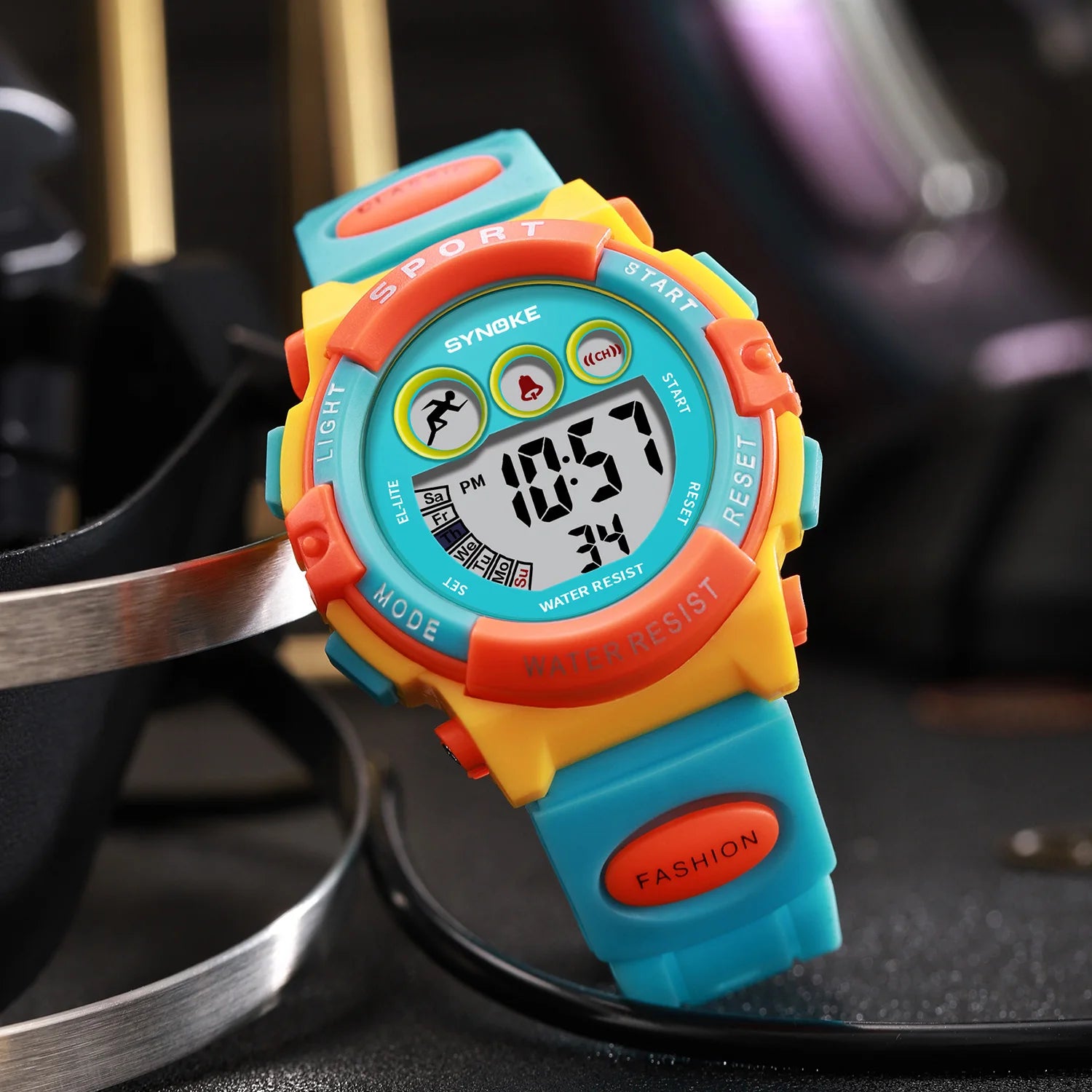 SYNOKE Digital Kids Watch — Waterproof Sport Wristwatch with LED Light