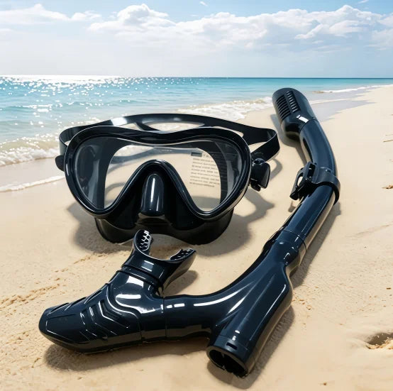 QYQ Full-Dry Snorkel Mask Set — Wide Vision Swimming Gear