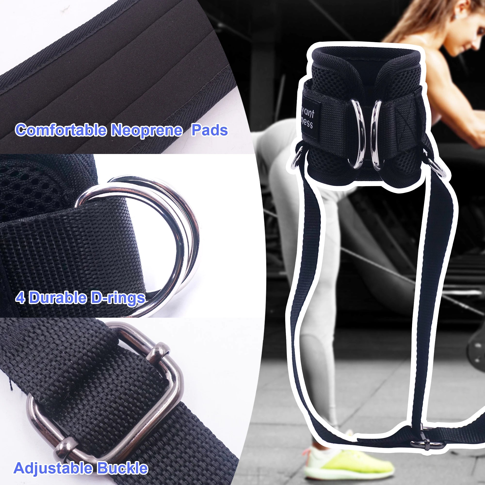 J Bryant Ankle Straps — Adjustable Leg Weights for Strength Training