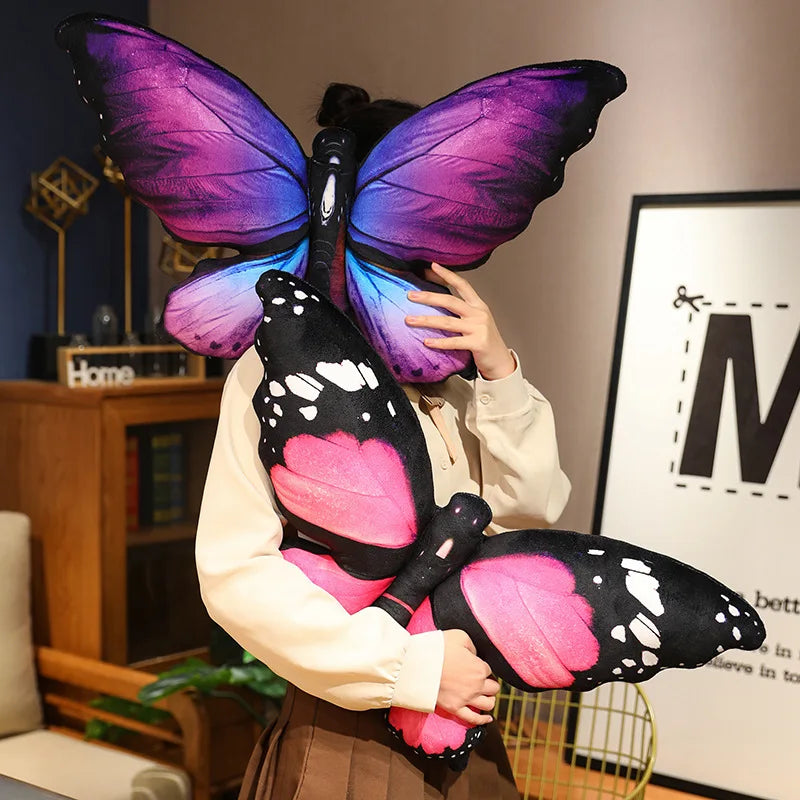 Butterfly Plush Pillow — Soft Decorative Cushion for Home Decor