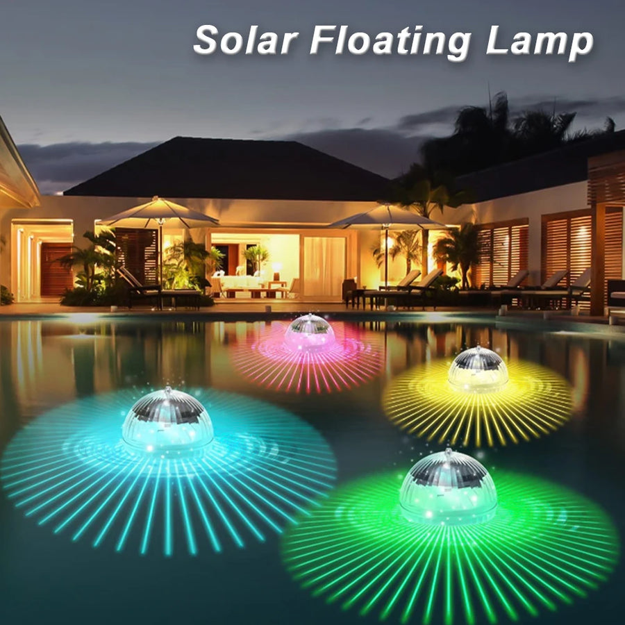 Solar Floating Pool Lights — Waterproof RGB Color Changing LED Lamps