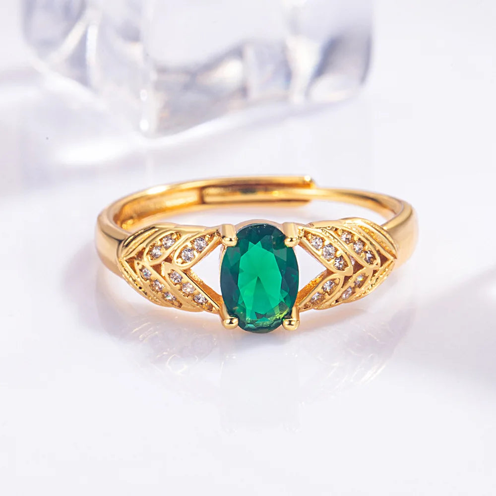 Sterling Silver Feather Cocktail Ring — Elegant Zirconia Statement Jewelry