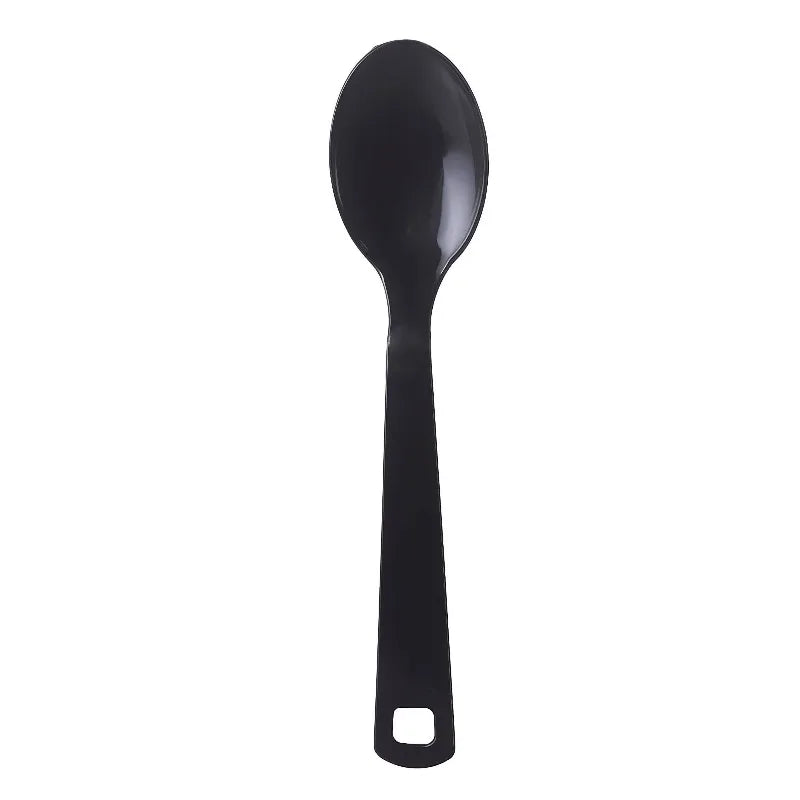 Plastic Serving Fork and Spoon Set — 2-Piece Disposable Utensil Duo