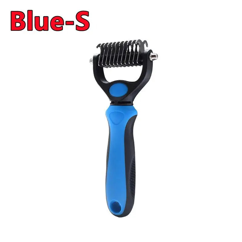 Pet Deshedding Brush — Professional Fur Remover & Knot Cutter