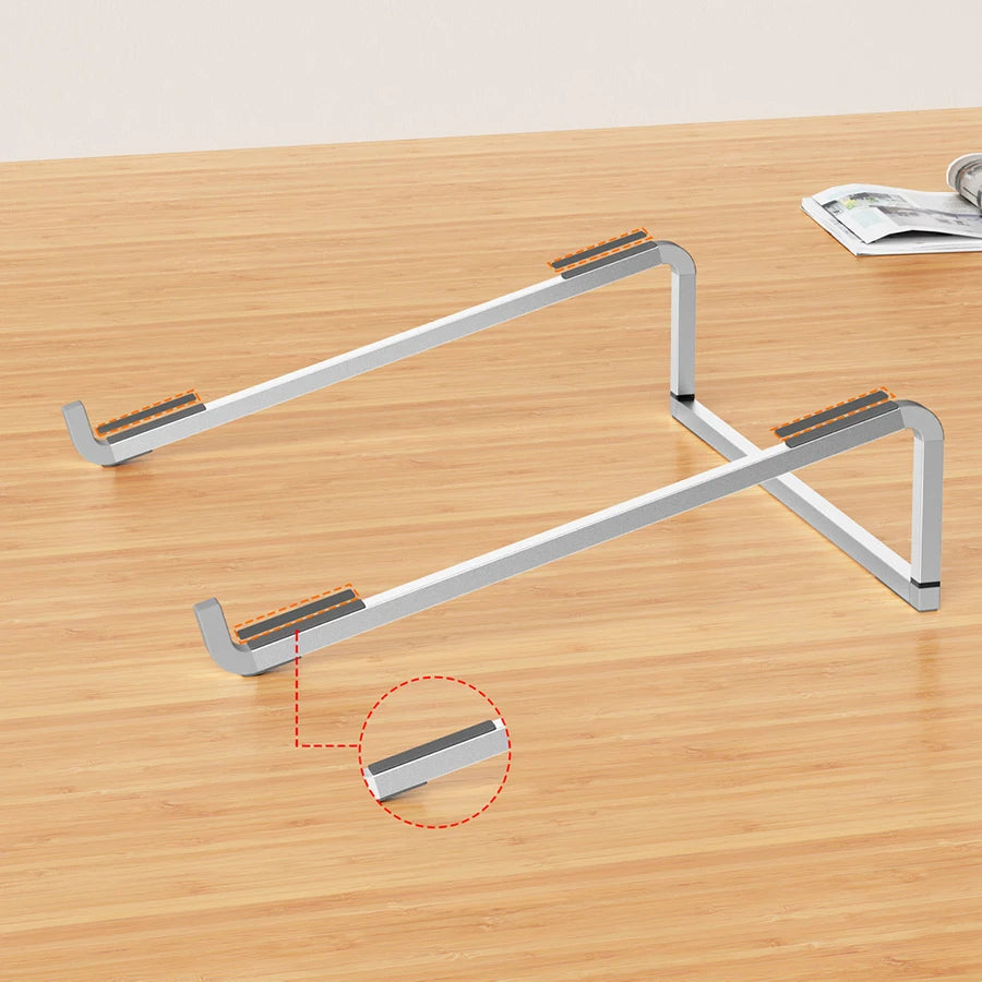 Adjustable Aluminum Laptop Stand — Folding Computer Holder for Heat Dissipation