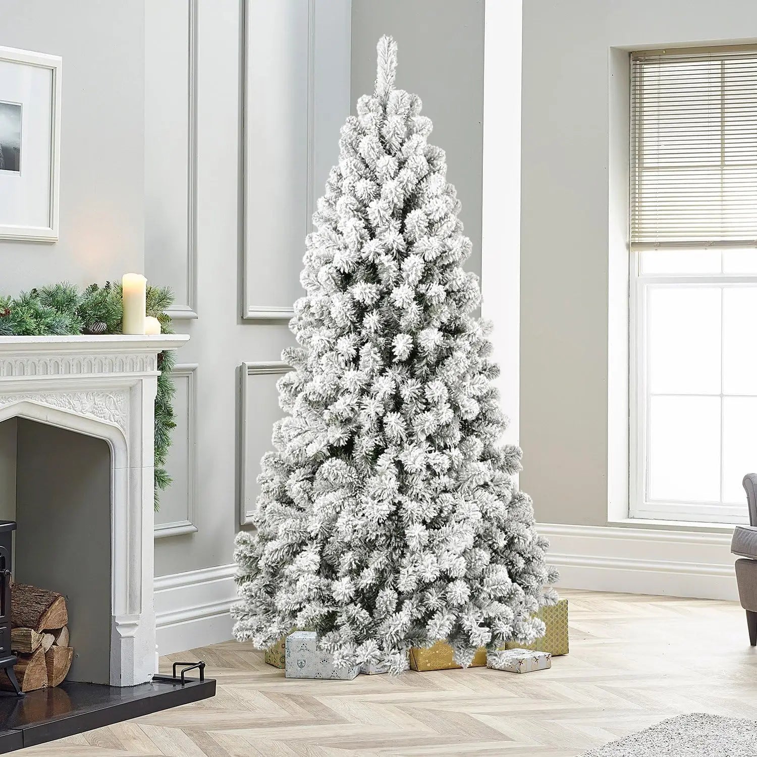 5ft Artificial PVC Fir Christmas Tree — Lush 355-Tip Design with Foldable Stand