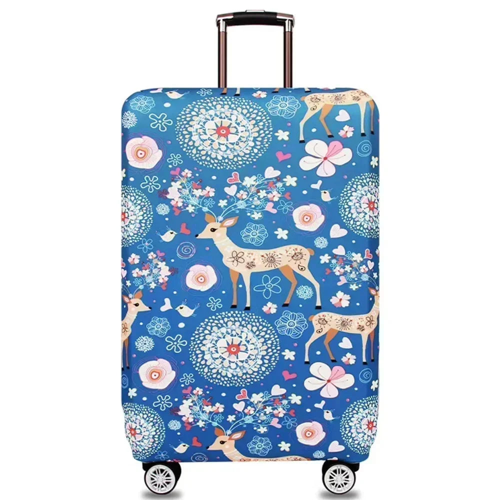 Stretch Fabric Luggage Cover — Protective Suitcase Sleeve for Travel