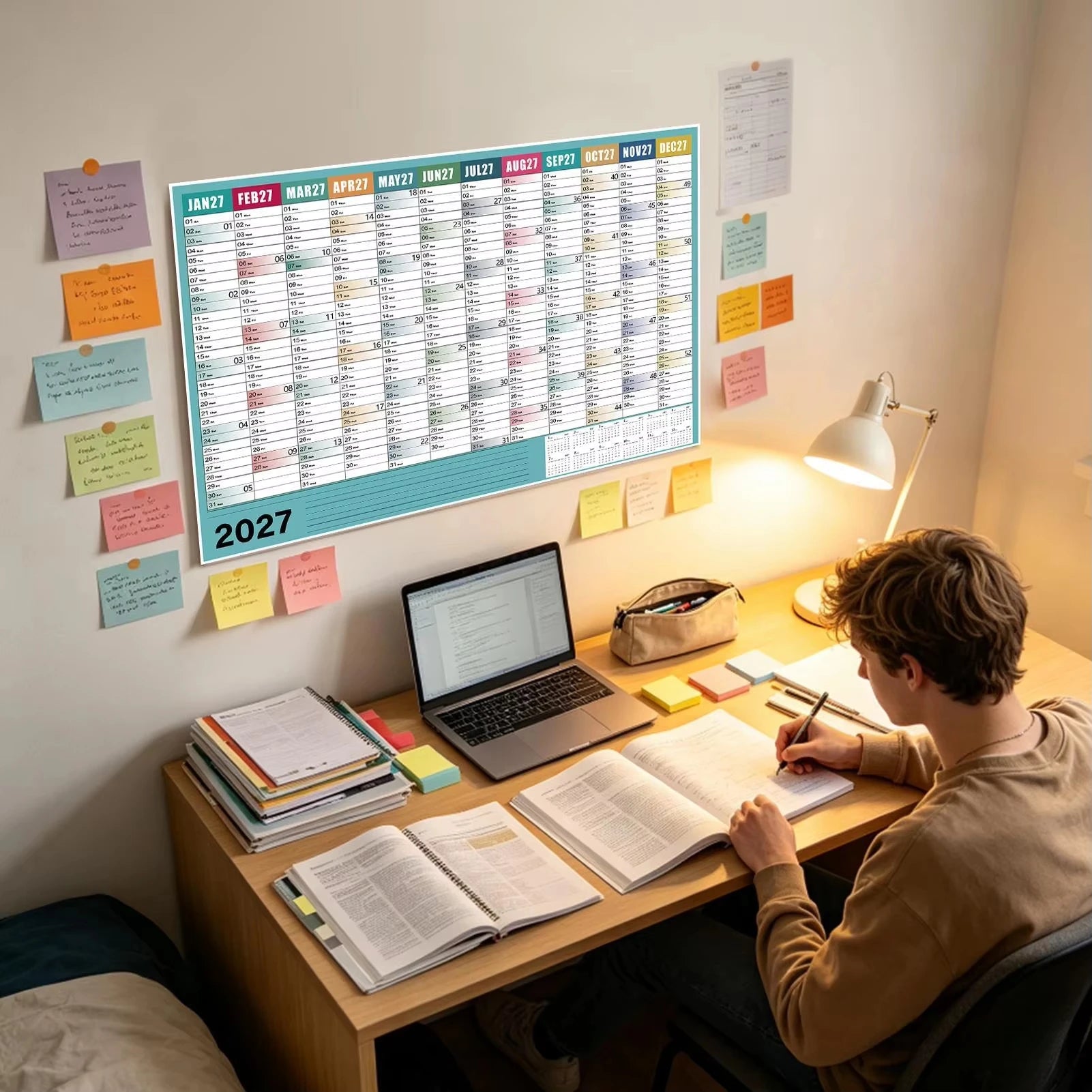 2026 Large Wall Calendar — Daily and Weekly Planner for Organization