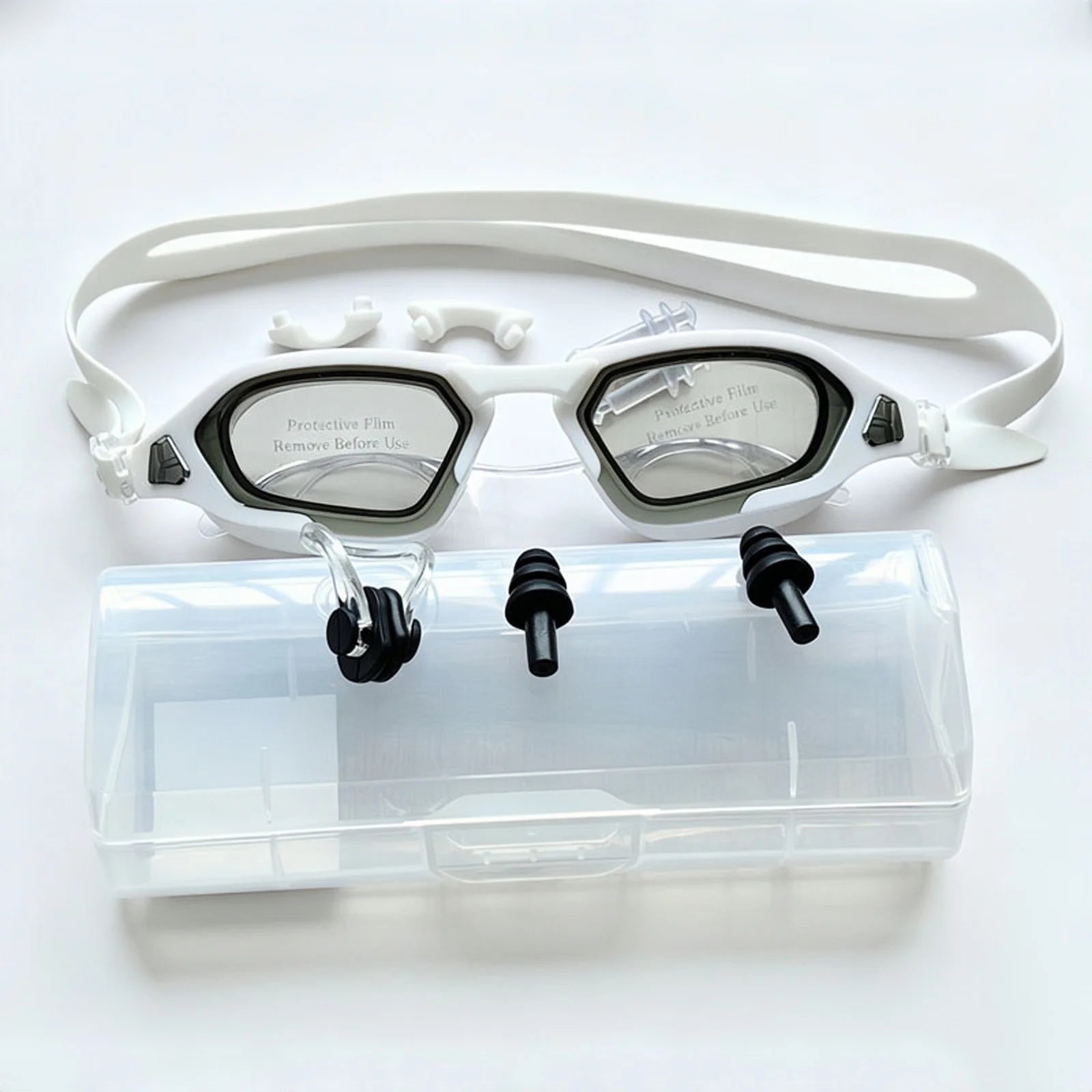 Professional Swimming Goggles Set — Anti-Fog High-Definition Eyewear