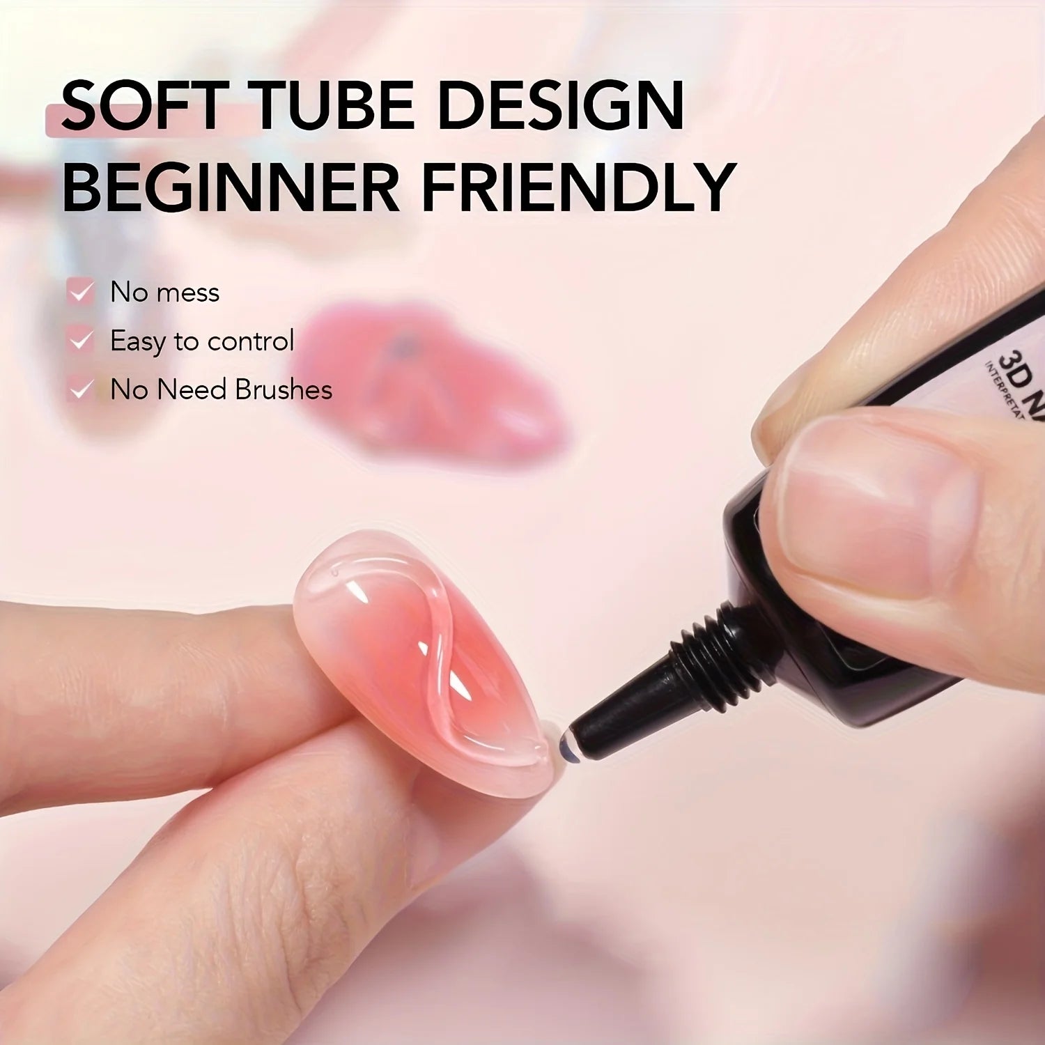 DUOLINGDAI 3D Nail Art Modeling Gel — Sculpting and Rhinestone Glue