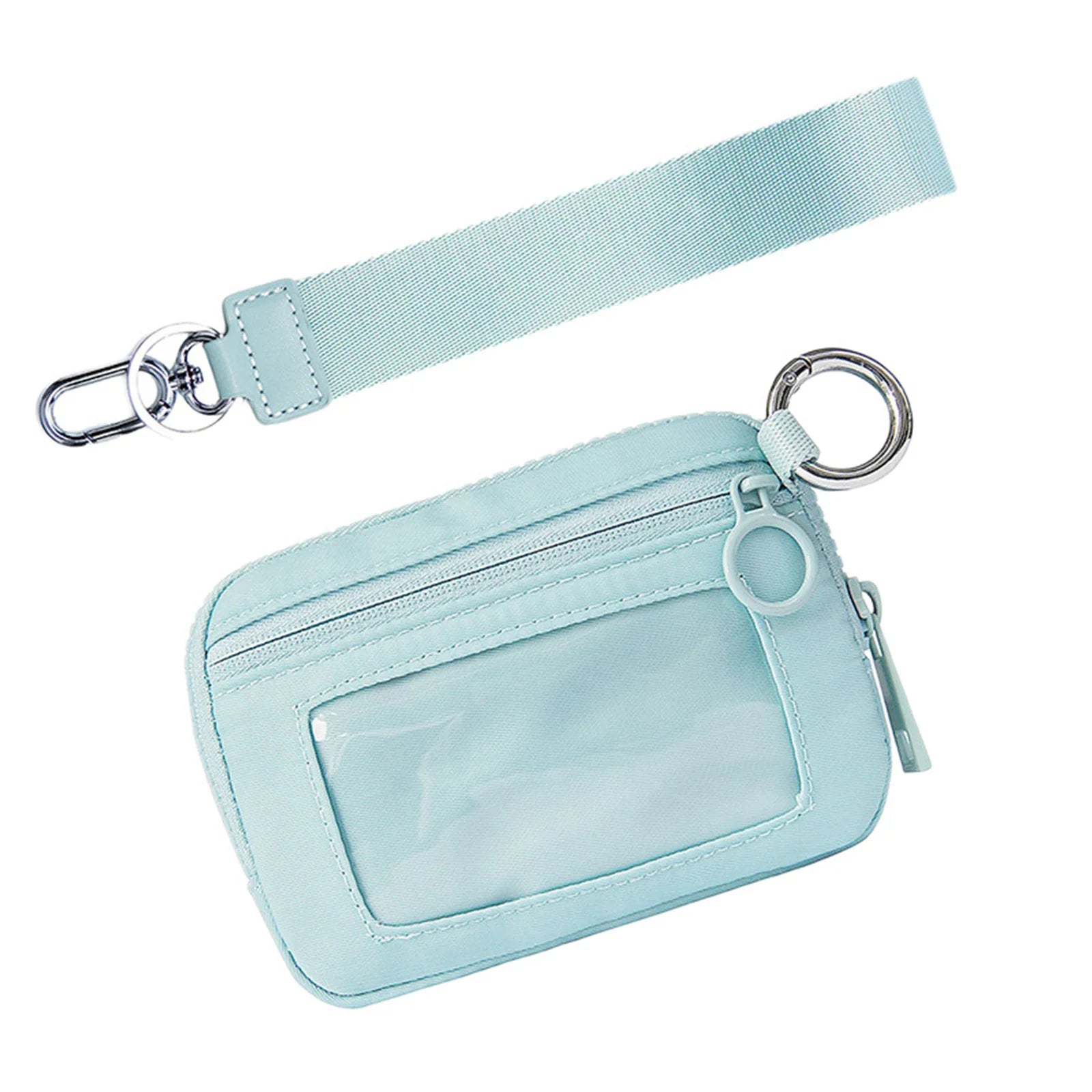 Compact Women's Wristlet Wallet — Portable Card Holder & Coin Purse