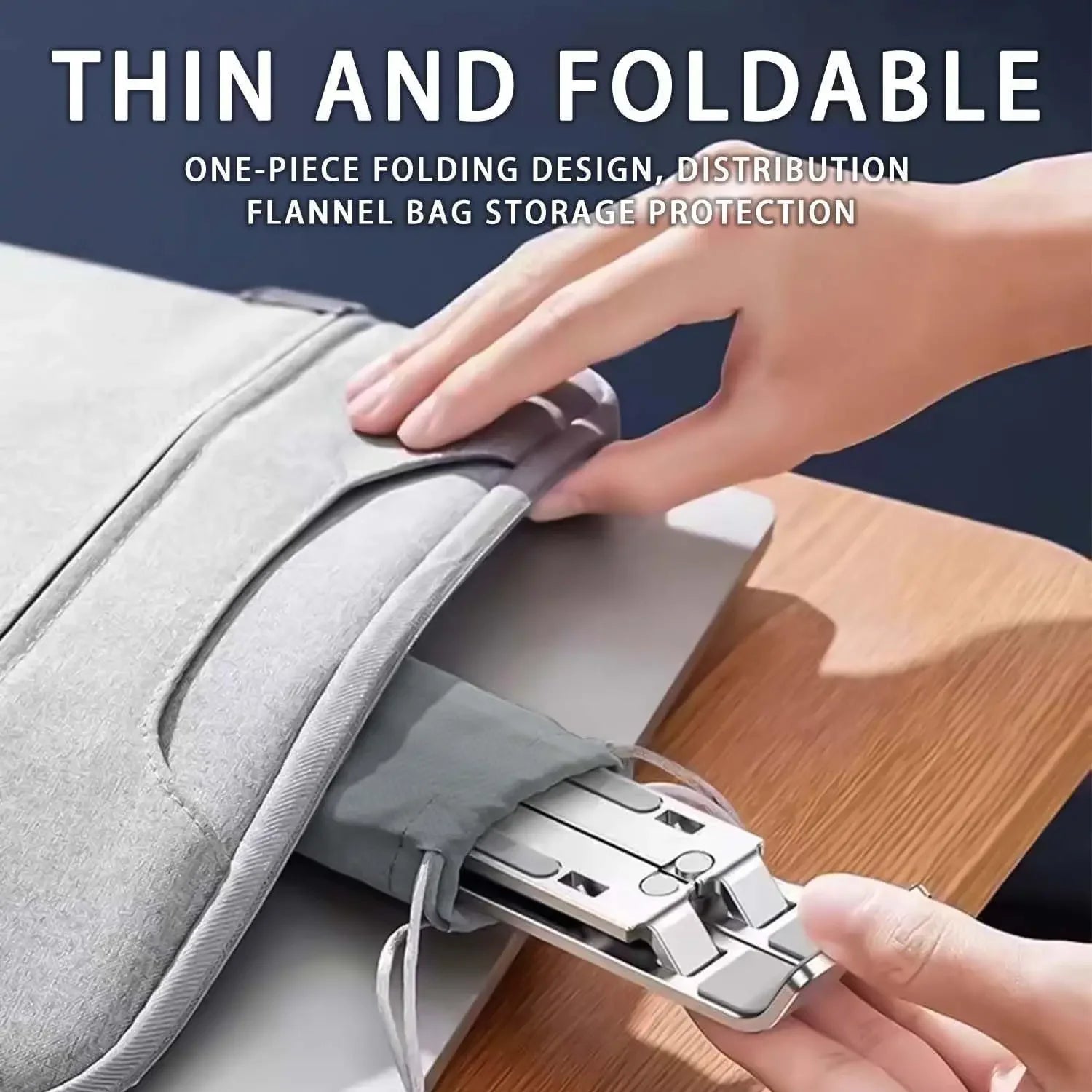 Adjustable Laptop Stand — Foldable Ergonomic Support for Tablets & Computers