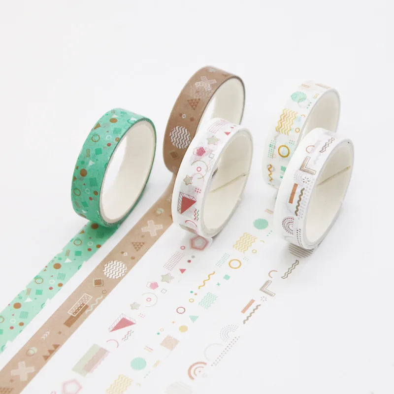 Kawaii Washi Tape Set — Decorative Masking Tape for Journaling & Scrapbooking