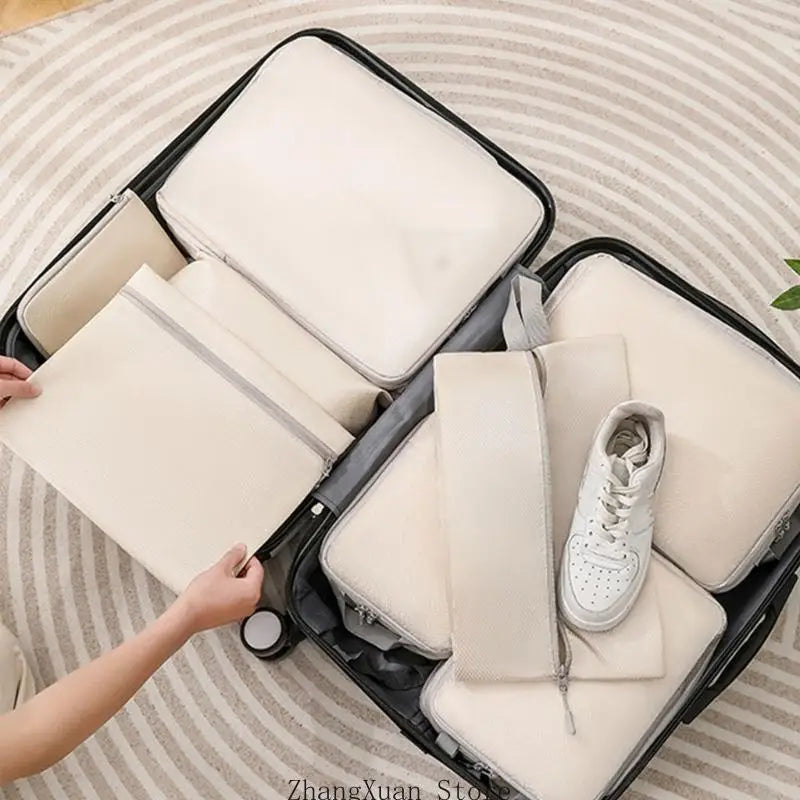 5-Piece Luggage Packing Cube Set — Travel Organizer with Shoe Bag