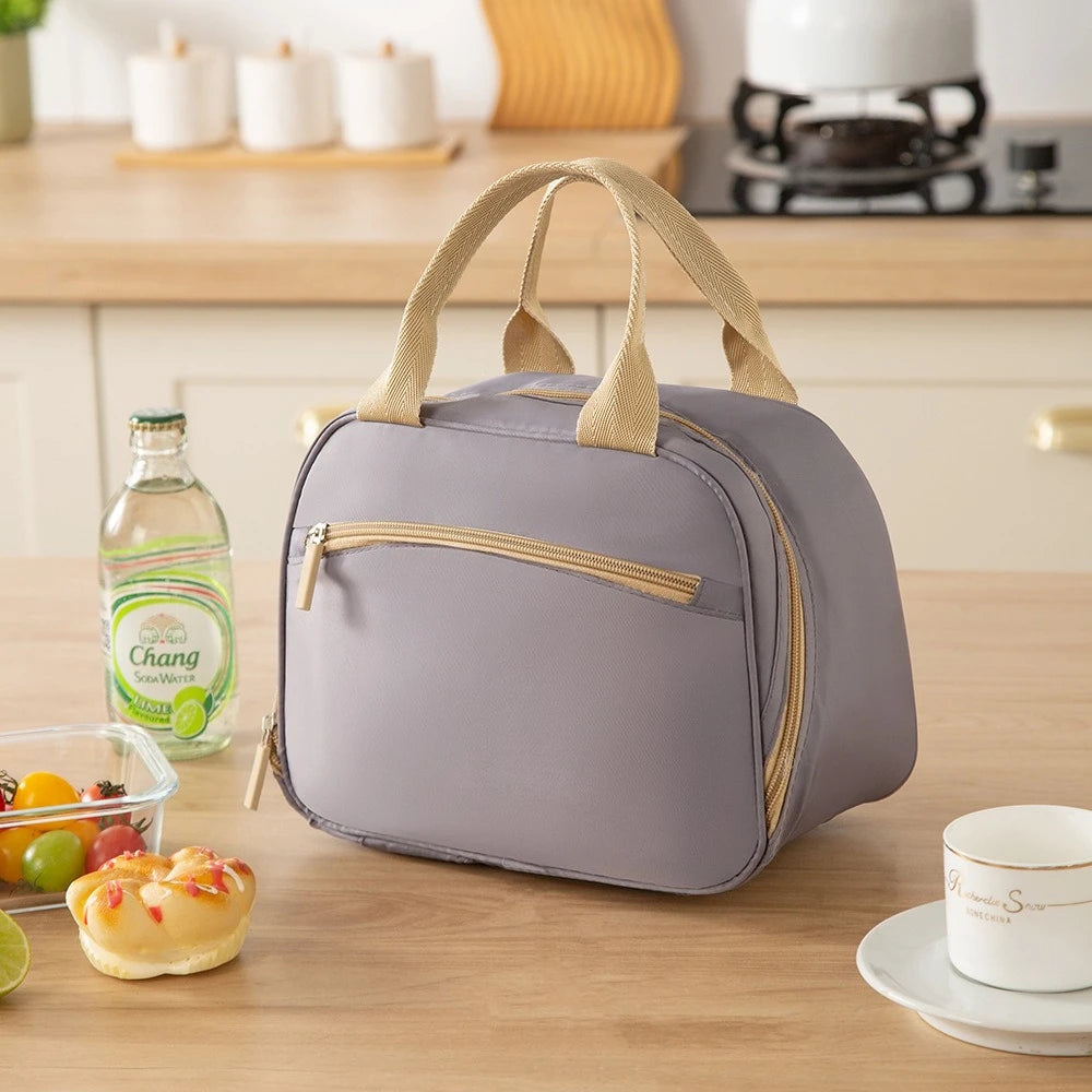 Insulated Lunch Bag — Thermal Bento Box Carrier for Work or School