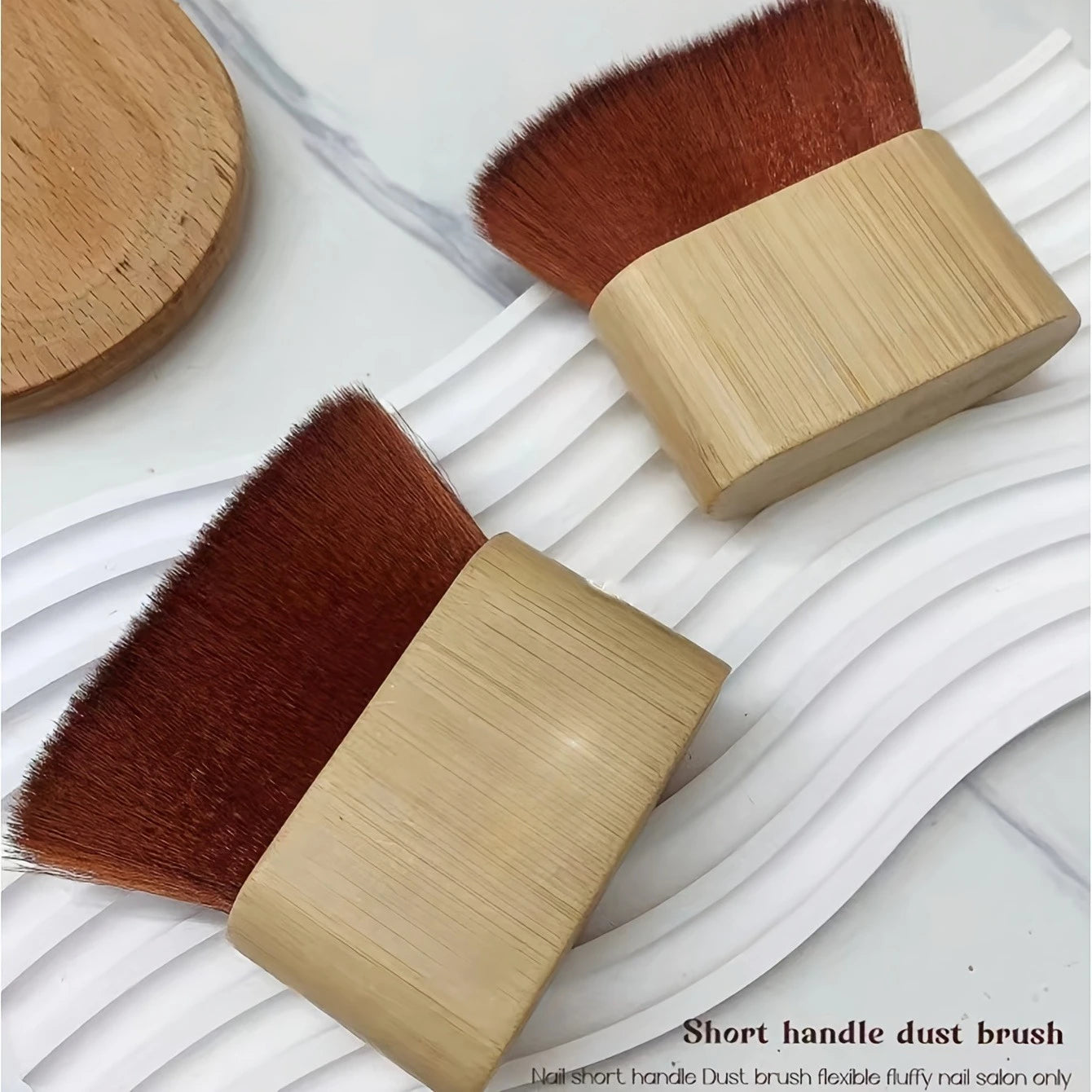 Nail Polish Dust Brush — Soft Fluffy Bristles for Salon & Home Use