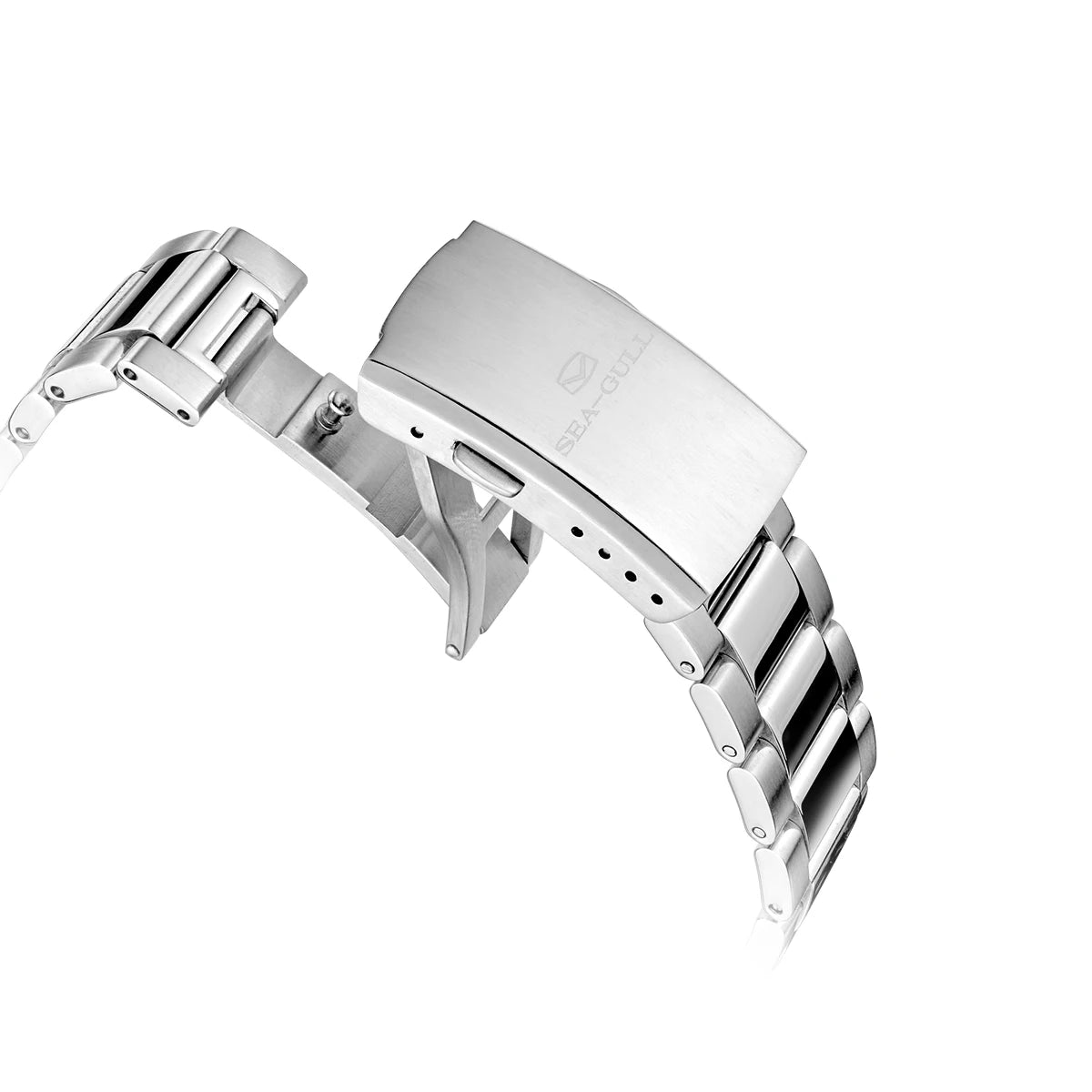 Sea-Gull Men's Automatic Mechanical Watch — Wave-Patterned Dial & 30Bar Waterproof