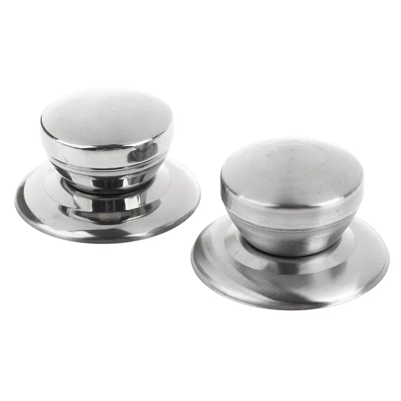 Stainless Steel Pot Lid Knob — Universal Replacement Handle for Cookware